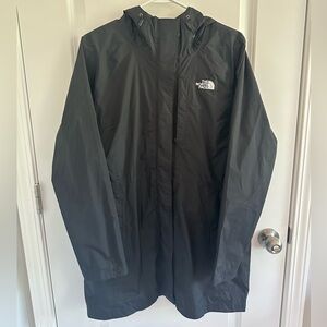 The North Face Black Raincoat for All-Weather Protection
